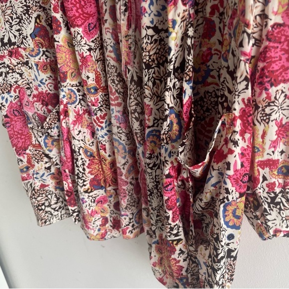 Free People Slinkin Robe & Harem Pants Set In Ivory Combo - Picture 9 of 16